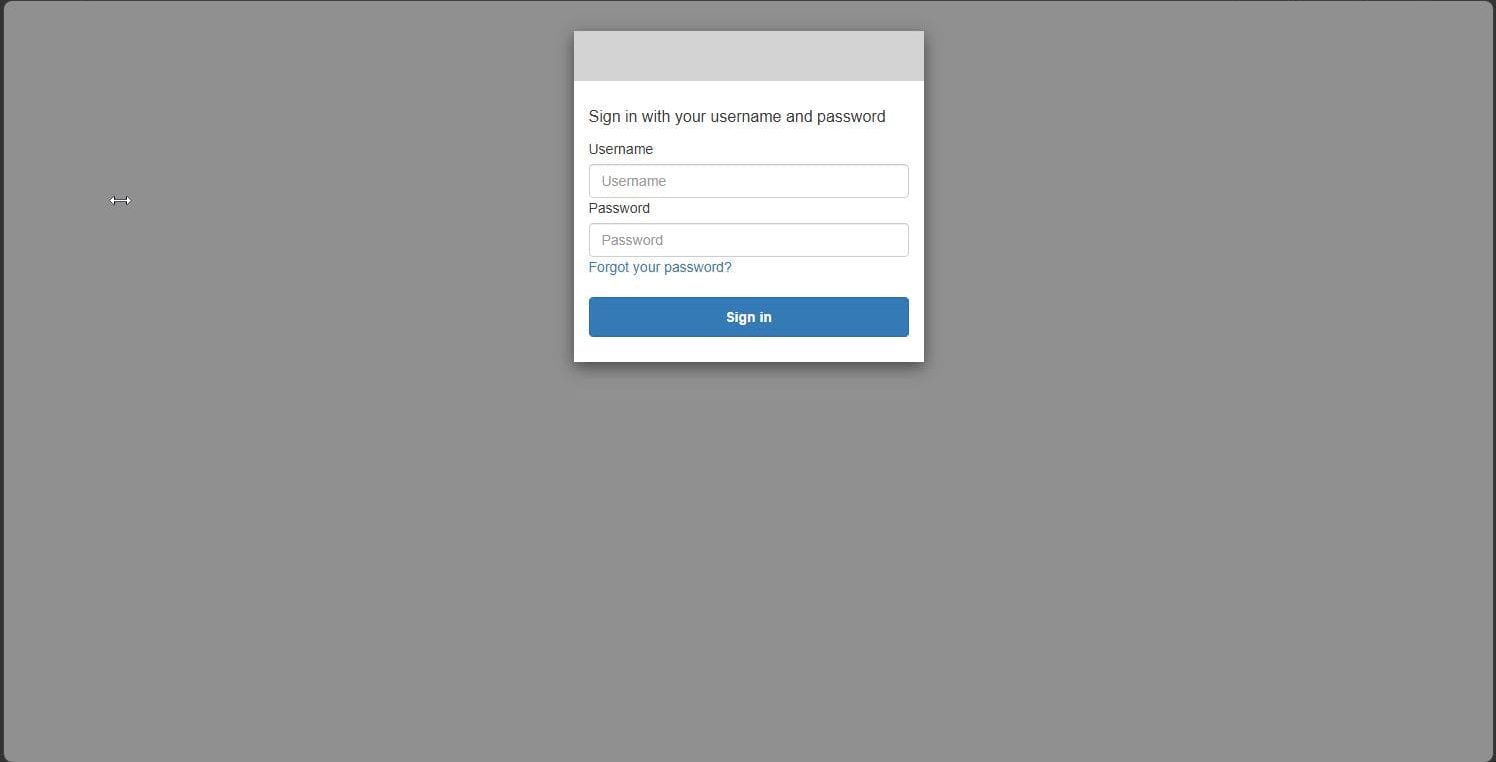 Cognito Hosted UIのログイン画面(ユーザー名とパスワードを入力)