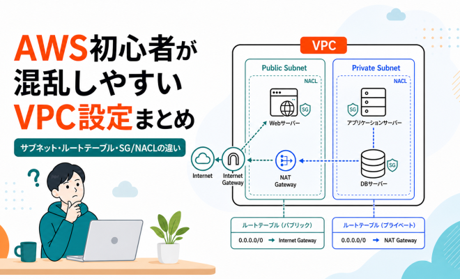 AWS初心者が混乱しやすいVPC設定まとめ サブネット・ルートテーブル・セキュリティグループ/NACLの違い